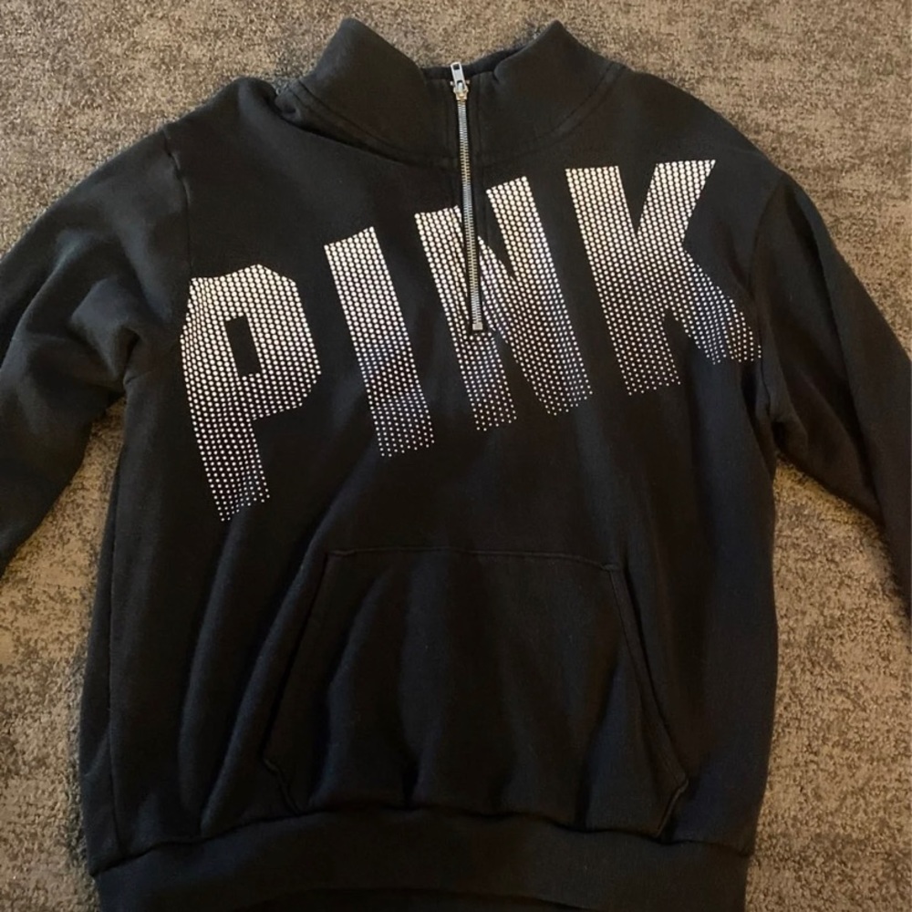Black pink hoodie